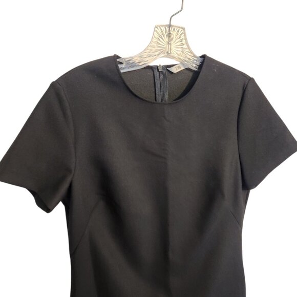 Zara | Women's Classic Little Black Mini Cocktail Dress (US Size Large) - Picture 3 of 10